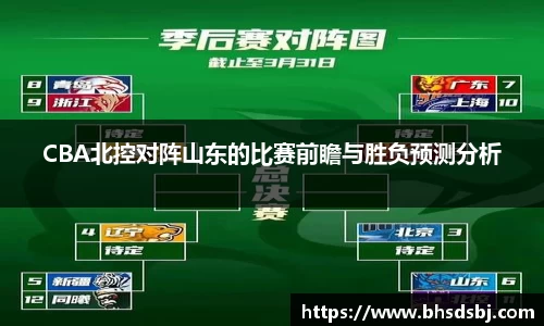 CBA北控对阵山东的比赛前瞻与胜负预测分析