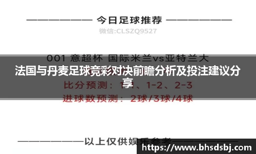 法国与丹麦足球竞彩对决前瞻分析及投注建议分享